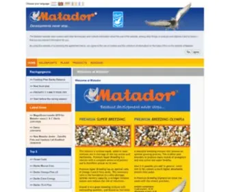 Matador-Petfood.com(Matador pigeon feed program) Screenshot