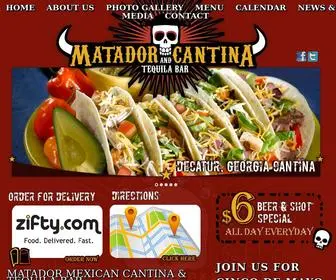 Matadorcantina.com(Matador Cantina) Screenshot