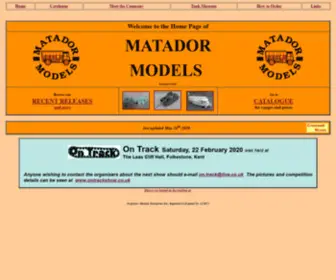 Matadormodels.co.uk(Matador Models and Airfield Accessories) Screenshot