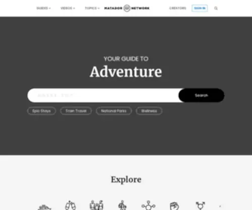 Matadornetwork.com(Your guide to Modern Adventure) Screenshot