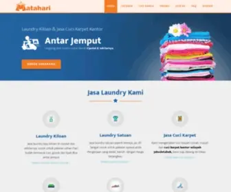 Mataharilaundry.com(Laundry Kiloan Ciputat) Screenshot