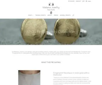 Matanaijewelry.com(Baby & Kids Actual Footprints) Screenshot