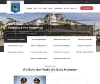 Mataramkota.go.id(Kota Mataram) Screenshot