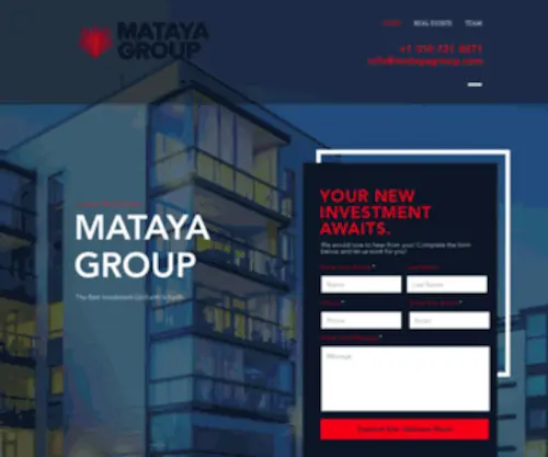 Matayagroup.com(Real Estate) Screenshot