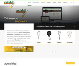 Match-Ball.net(MATCH BALL es una tienda de deportes en Barcelona especializada en deportes de raqueta) Screenshot