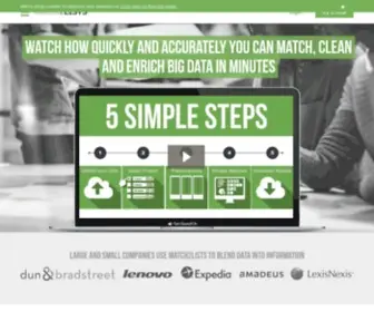 Match2Lists.com(Data Matching and Data De) Screenshot