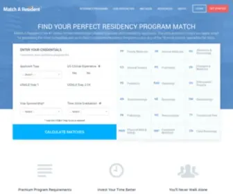 Matcharesident.com(Residency Program Requirements) Screenshot