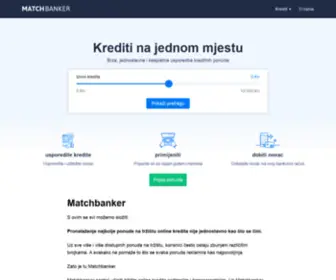 Matchbanker.hr(Krediti na jednom mjestu) Screenshot