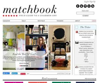 Matchbookmag.com(Matchbook Magazine) Screenshot