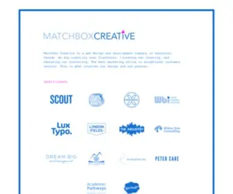 Matchboxcreative.com(Matchbox Creative) Screenshot