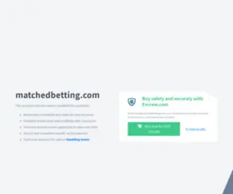 Matchedbetting.com Screenshot