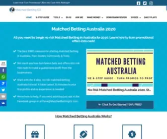 Matchedbettingoz.com Screenshot