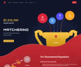Matcherino.com(Crowd Funding Esports) Screenshot