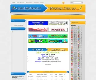 Matches1X2.com Screenshot