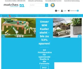 Matches21.de(Holzbausätze) Screenshot