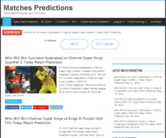 Matchespredictions.com(Matchespredictions) Screenshot