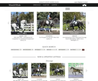 Matchnride.com(Horses For Sale) Screenshot