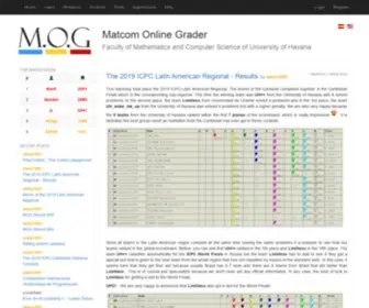 MatcomGrader.com(Matcom online grader. programming contests) Screenshot