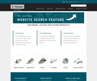 Matdanfasteners.com(Matdan Fasteners) Screenshot