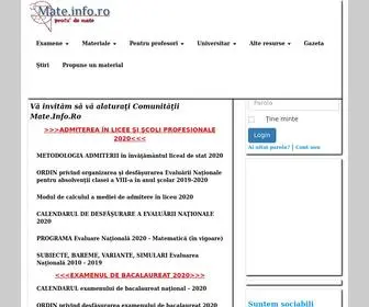 Mate.info.ro(Profu' de mate) Screenshot