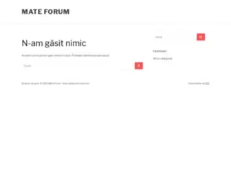 Mateforum.ro(Mate Forum) Screenshot