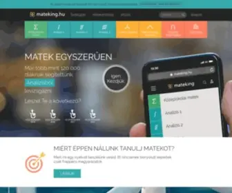 Mateking.hu(MATEK EGYSZER) Screenshot