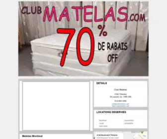 Matelas-Montreal.com(Matelas Montreal) Screenshot