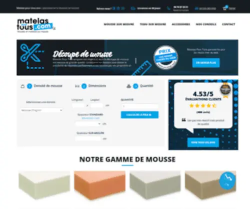 Matelas-Pour-Tous.com(Matelas pas cher) Screenshot