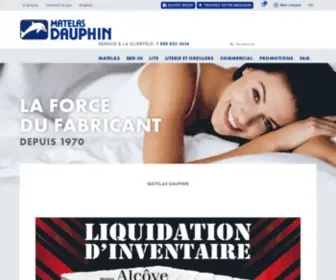 Matelasdauphin.com(Matelas Dauphin) Screenshot