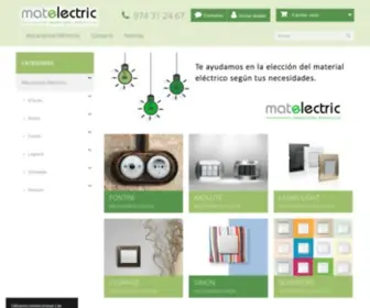 Matelectric.com(Material Electrico) Screenshot