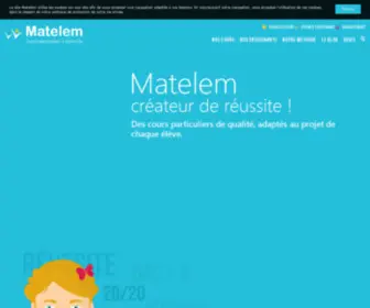 Matelem.fr(Soutien scolaire Matelem) Screenshot