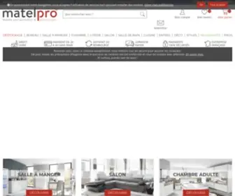 Matelpro.com(Meubles, mobilier de bureau et literie sur) Screenshot