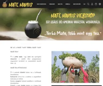 Matemanus.hu(Mate Manus Webáruház) Screenshot