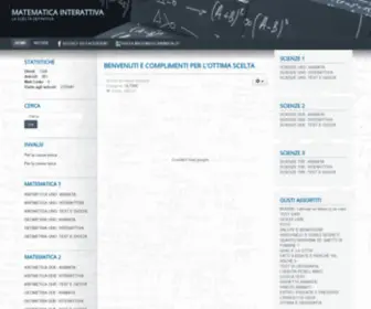 Matematicainterattiva.it(LA SCELTA DEFINITIVA) Screenshot