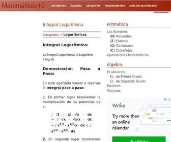 Matematicas10.net(Matemáticas10) Screenshot