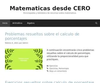 Matematicasdesdecero.com(Matemáticas desde Cero) Screenshot