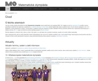 Matematickaolympiada.cz(Úvod) Screenshot