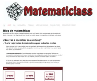 Matematiclass.com(Matemáticas) Screenshot