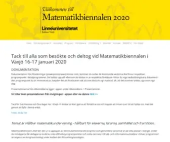 Matematikbiennalen2020.se(Hem) Screenshot