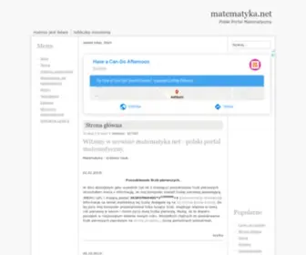 Matematyka.net(Polski portal matematyczny) Screenshot