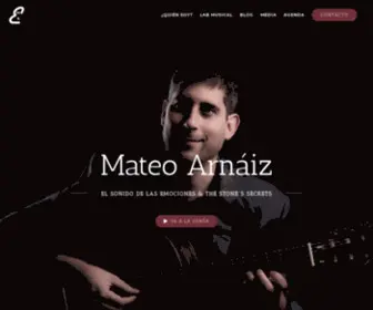 Mateoarnaiz.com(Esta es la mi pagina web. Soy Mateo Arnáiz músico y Ph.D con mi investigación sobre) Screenshot