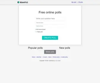 Matepoll.com(Free online polls) Screenshot