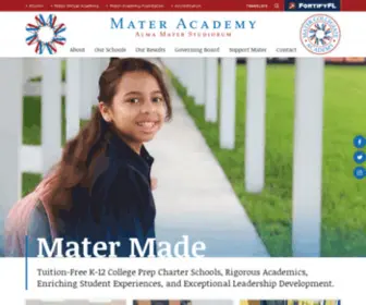 Materacademy.com(Mater Academy Schools) Screenshot