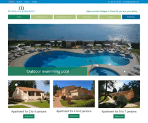 Materada.com(Materada Residence Pore) Screenshot