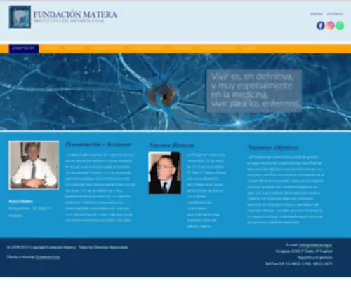 Matera.org.ar(FUNDACION MATERA) Screenshot