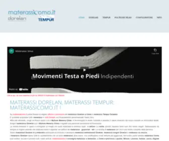 Materassicomo.it(CENTRO MATERASSI DORELAN COMO e Tempur) Screenshot