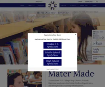 Materbiscayne.org(Mater Academy Biscayne) Screenshot