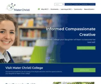 Materchristi.edu.au(Mater Christi College) Screenshot