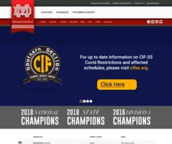 Materdeifootball.net(Mater Dei Football) Screenshot