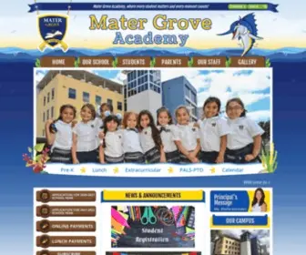 Matergroveacademy.com(Mater Grove Academy) Screenshot